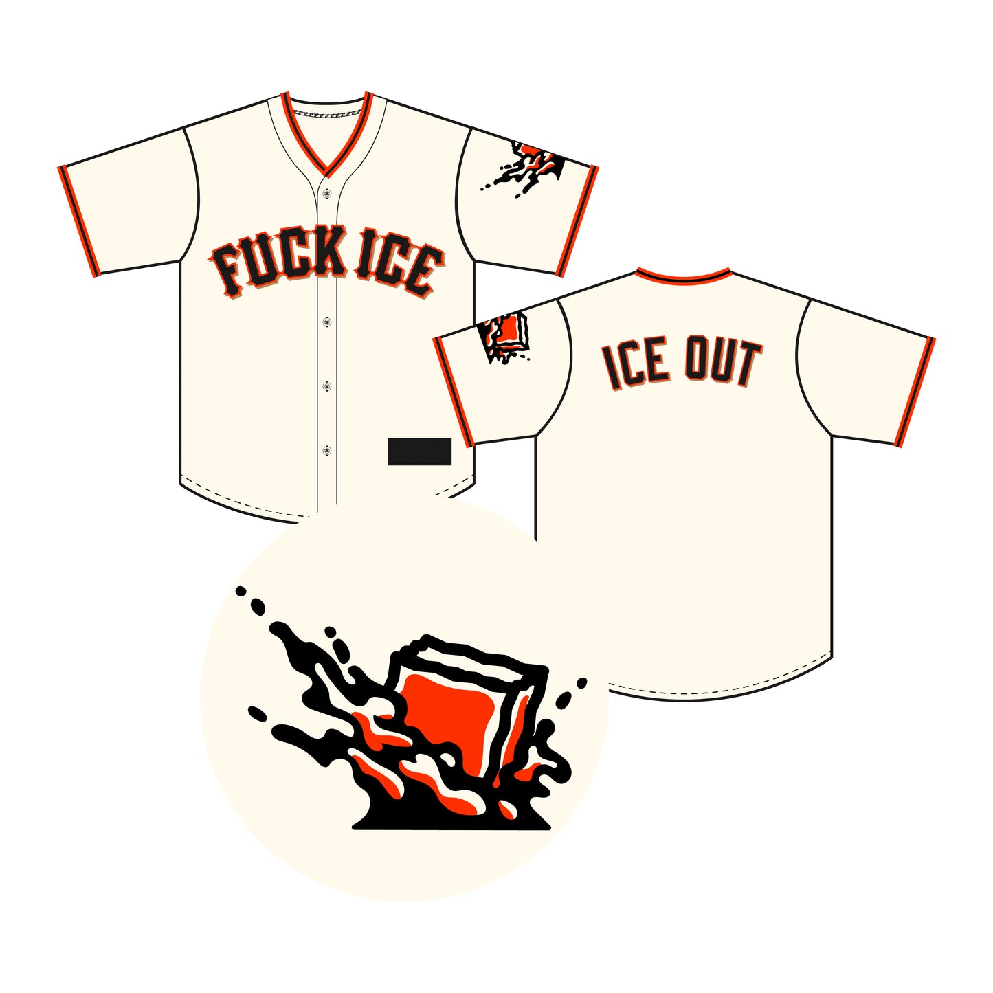 'ICE OUT' BASEBALL JERSEY (PRE-ORDER)